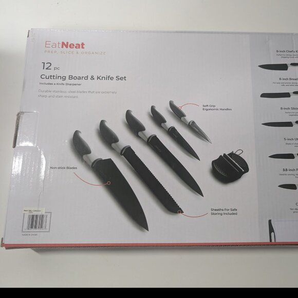 Eat Neat Prep, Slice & Organize Cutting Board & Knife Set - Picture 1 of 3